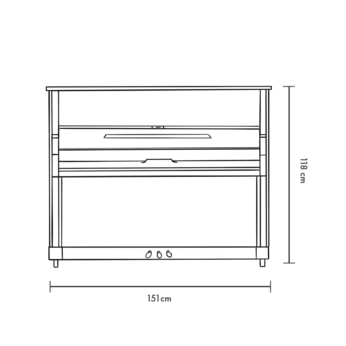 Blüthner Model C LC