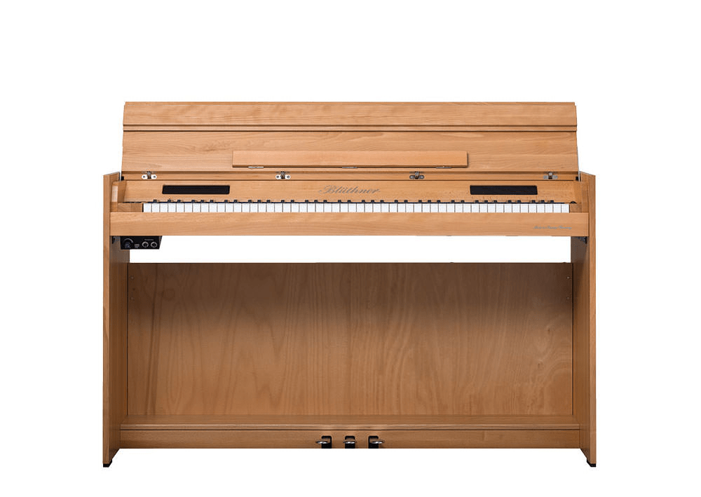 Piano droit Blüthner en bois clair