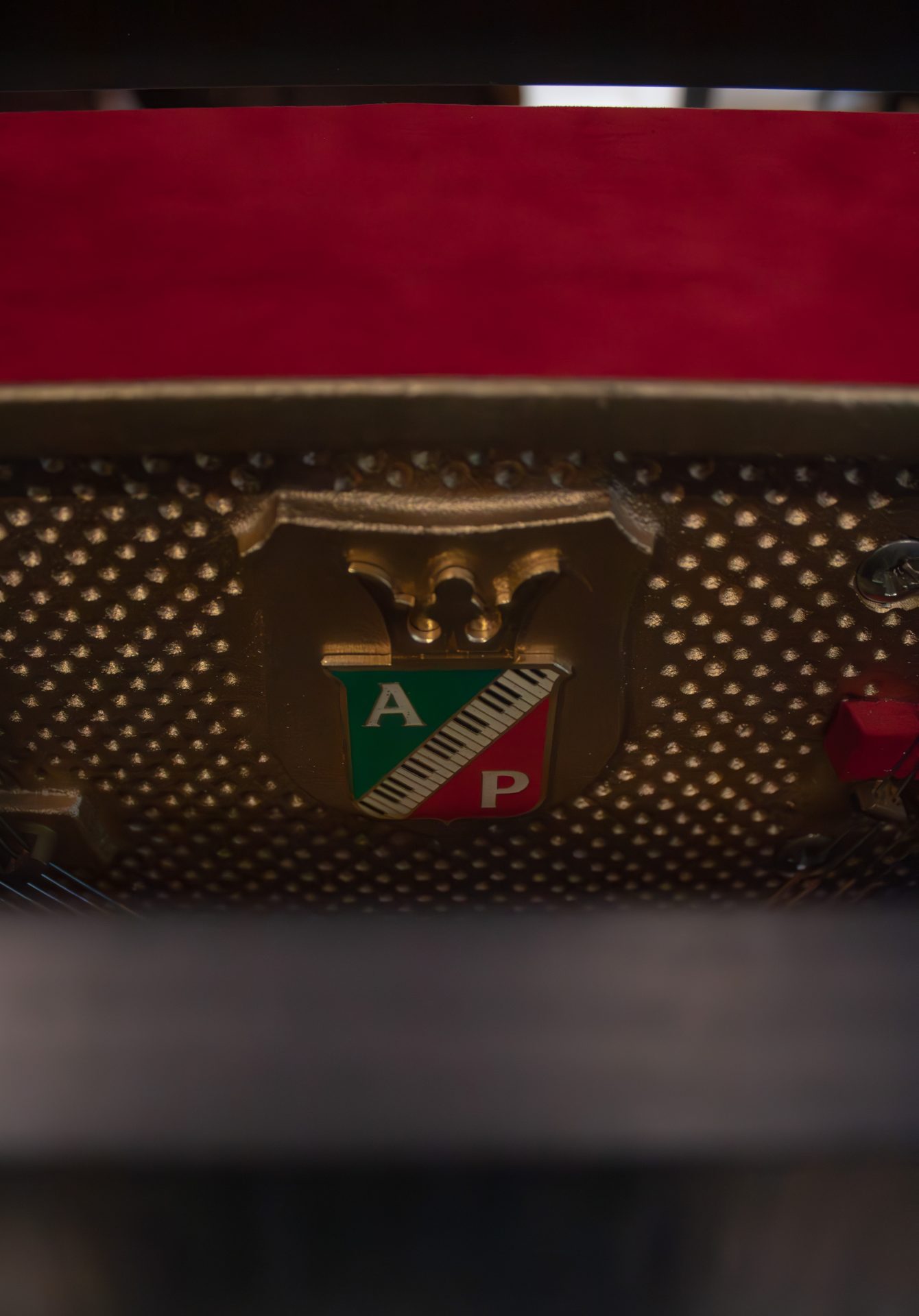 Petrof 118 frêne noir satiné-détail